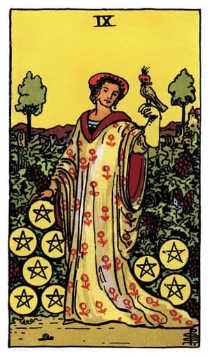 Nine of Pentacles