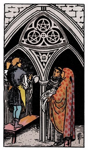 Trois de Pentacles