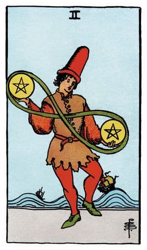 Deux de Pentacles